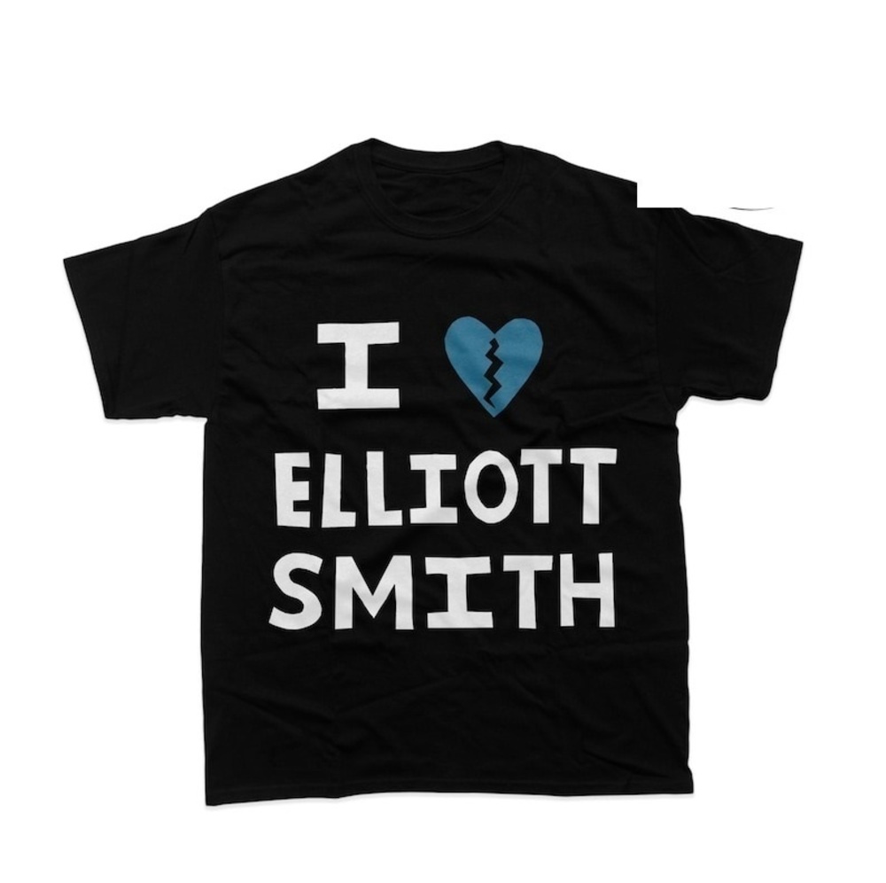 Elliott Smith T-shirt - Elliott Smith Tee - Elliott Smith Black Shirt